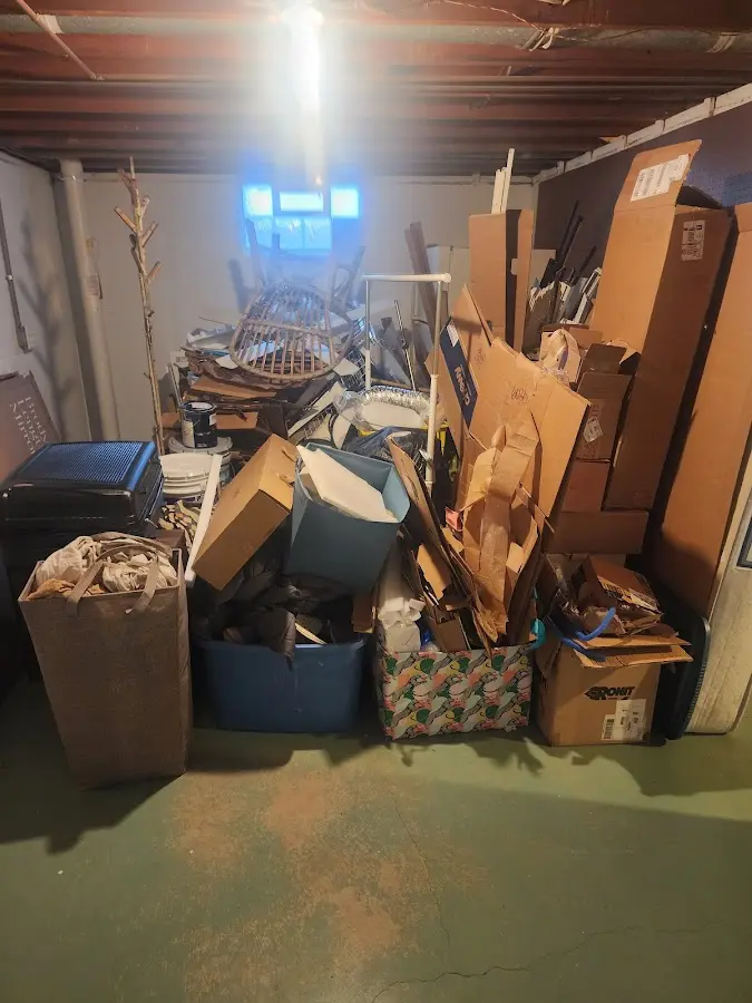 Roll-off dumpster container at job site for Construction Dumpster Rental in O'Fallon